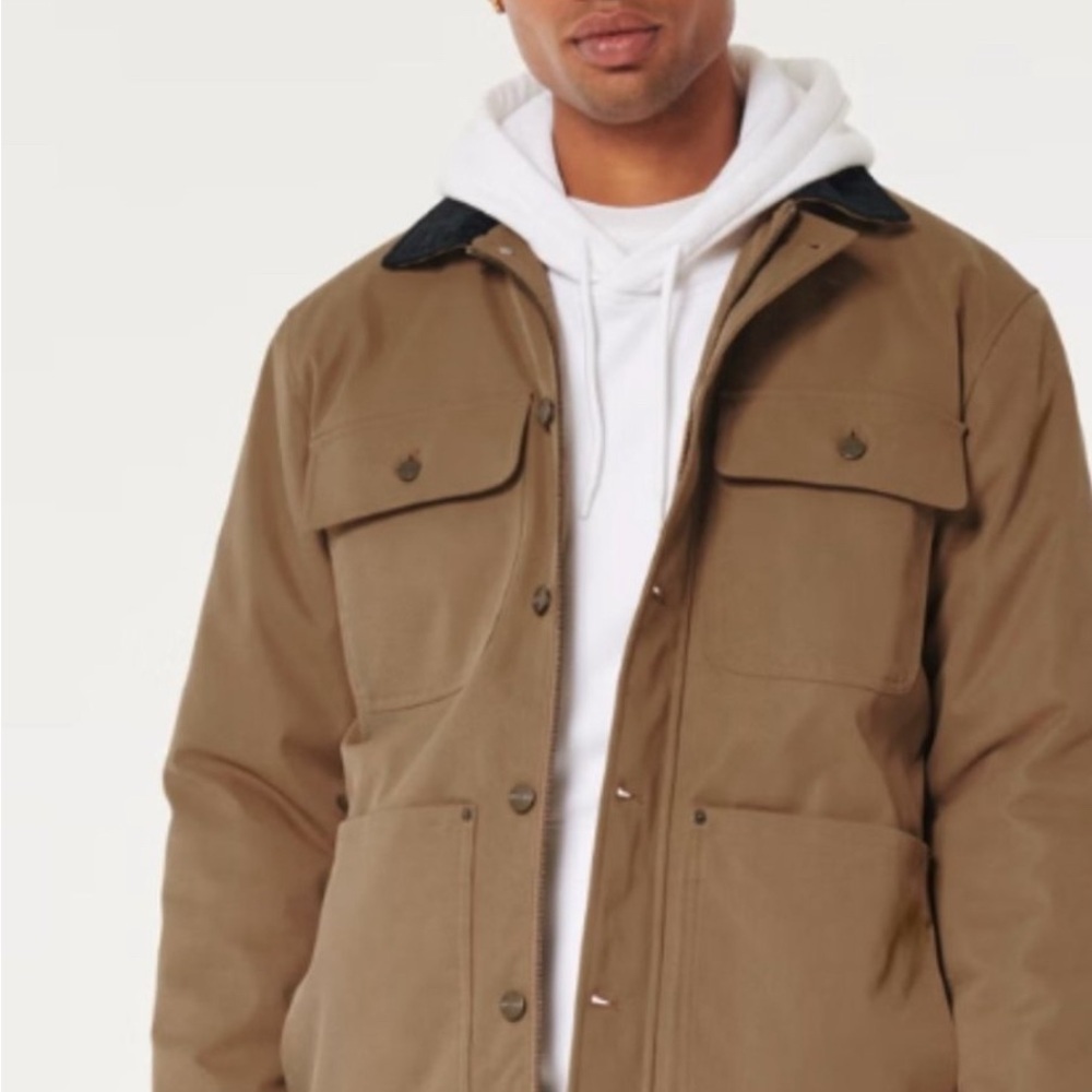Hollister Chore jacket corduroy collar new Carhartt jacket coat look-a-like